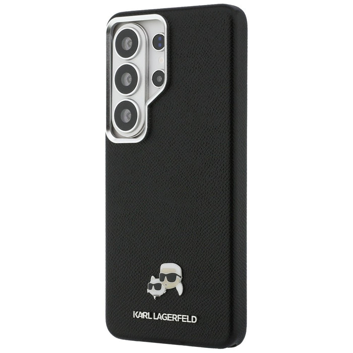 Кейс Karl Lagerfeld Saffiano KC Metal Logo MagSafe за Samsung Galaxy S26 Ultra, черен