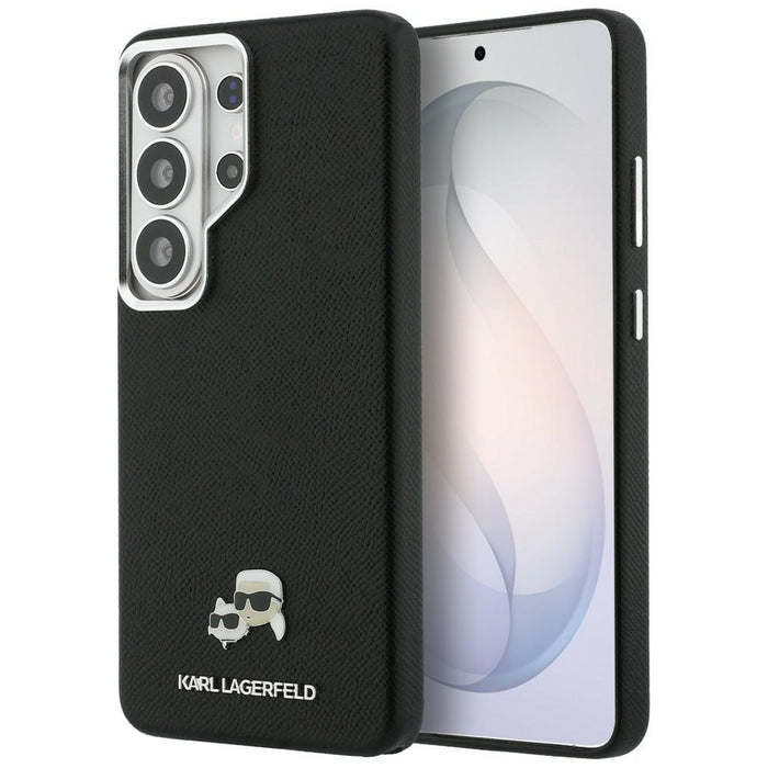 Кейс Karl Lagerfeld Saffiano KC Metal Logo MagSafe за Samsung Galaxy S26 Ultra, черен