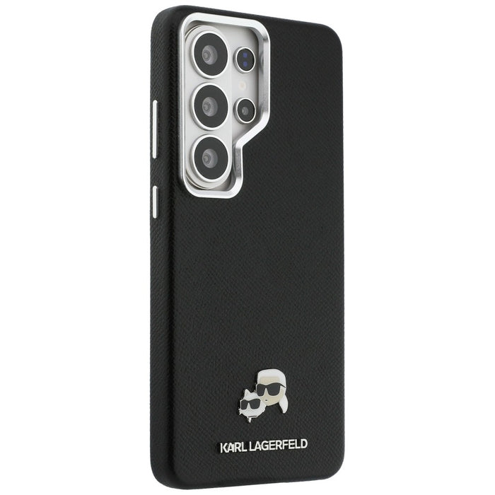 Кейс Karl Lagerfeld Saffiano KC Metal Logo MagSafe за Samsung Galaxy S26 Ultra, черен