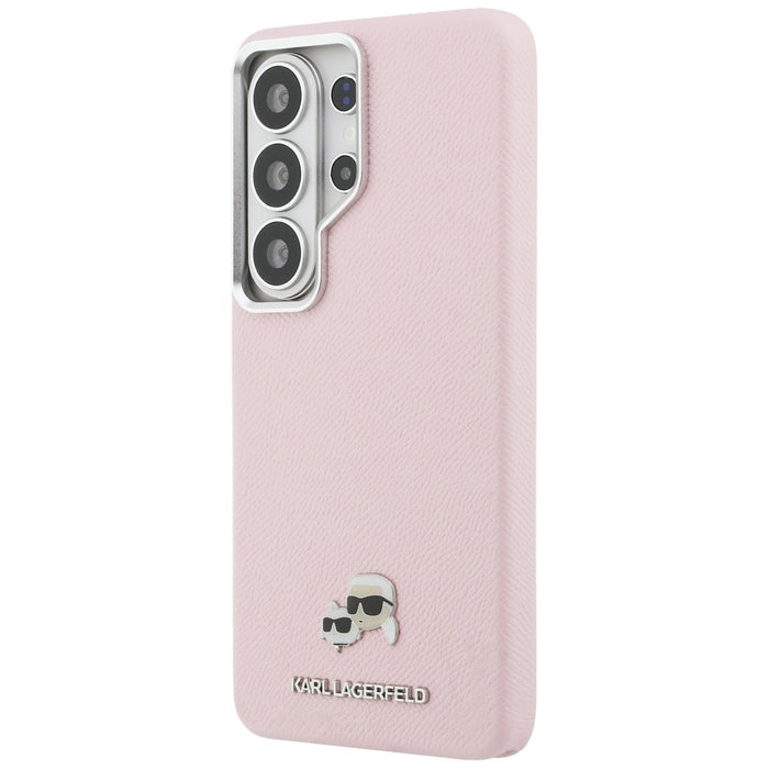 Кейс Karl Lagerfeld Saffiano KC Metal Logo MagSafe за Samsung Galaxy S26 Ultra - розов