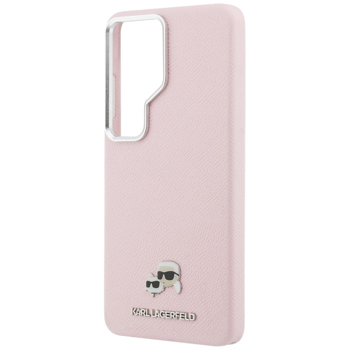 Кейс Karl Lagerfeld Saffiano KC Metal Logo MagSafe за Samsung Galaxy S26 Ultra - розов
