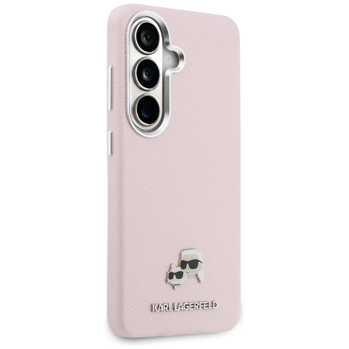 Кейс Karl Lagerfeld Saffiano KC Metal Logo MagSafe за Samsung Galaxy S26+ - розов