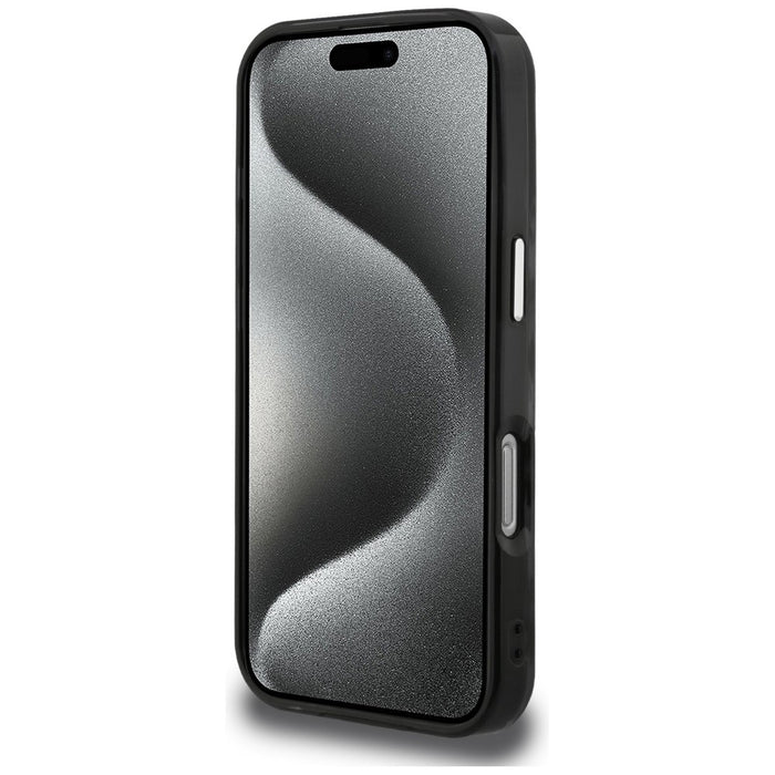 Кейс Karl Lagerfeld IML Choupette Head Logo MagSafe за iPhone 16 Pro - черен