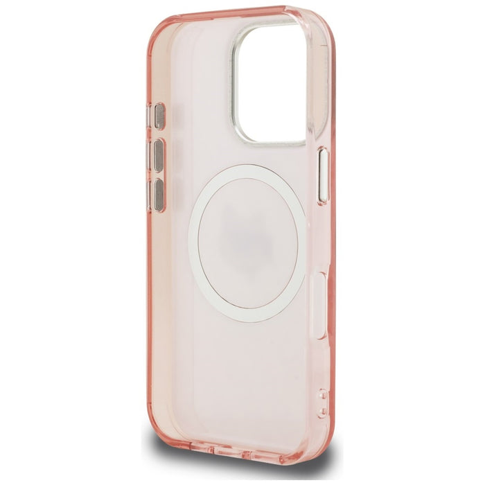 Кейс Karl Lagerfeld IML Choupette Head Logo MagSafe за iPhone 16 Pro Max - розов