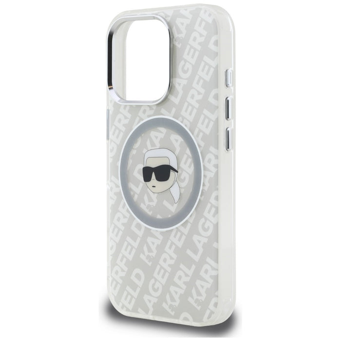 Кейс Karl Lagerfeld IML Karl Head Logo MagSafe за iPhone 16 Pro Max - сив