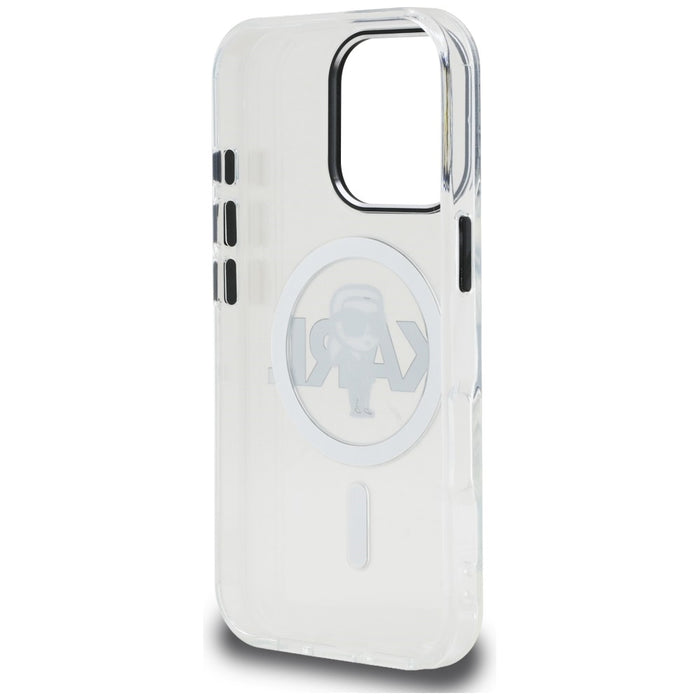 Кейс Karl Lagerfeld IML Karl Sketch Logo MagSafe за iPhone 16 Pro Max - прозрачен