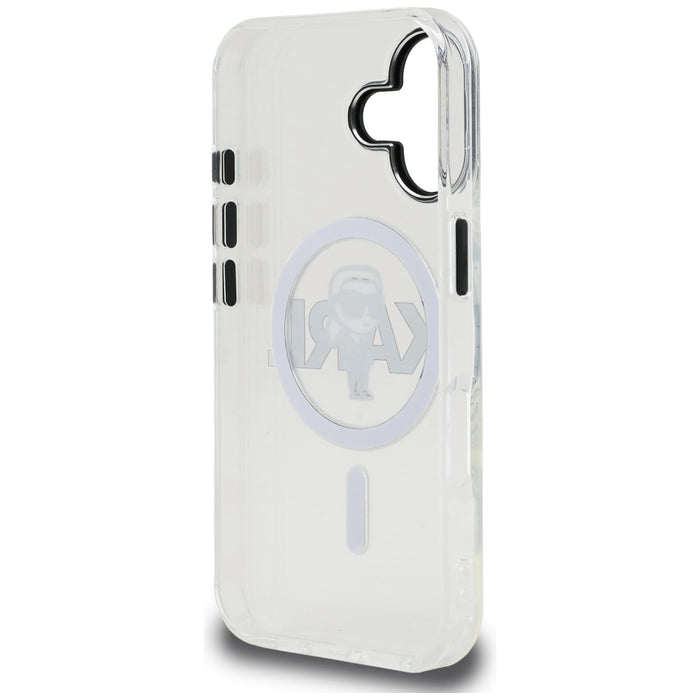 Кейс Karl Lagerfeld IML Karl Sketch Logo MagSafe за iPhone 16 - прозрачен