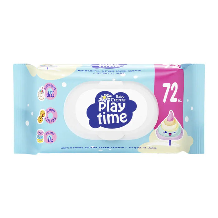 КЪРПИЧКИ PLAY TIME 72 БР СИН/Ж BABY CREMA