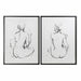 Картина DKD Home Decor 70 x 2,5 x 90 cm Дама Модерен (2