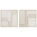 Картина Home ESPRIT Бял Бежов Абстрактен Град 92 x 4,5 x 92
