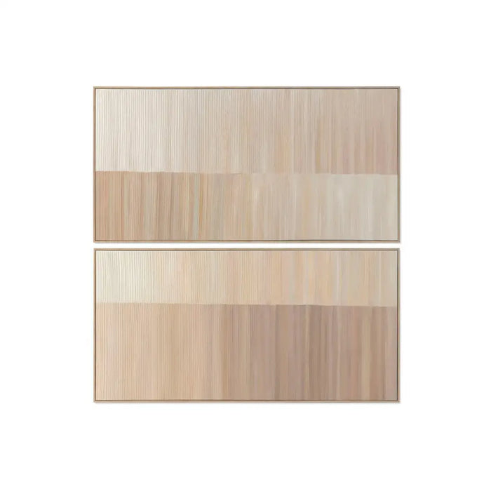 Картина Home ESPRIT Бял Бежов Модерен Град 142,5 X 4,5 X