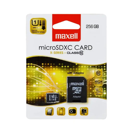 Карта памет Maxell micro SDXC 256GB read up 80Mb/s write up
