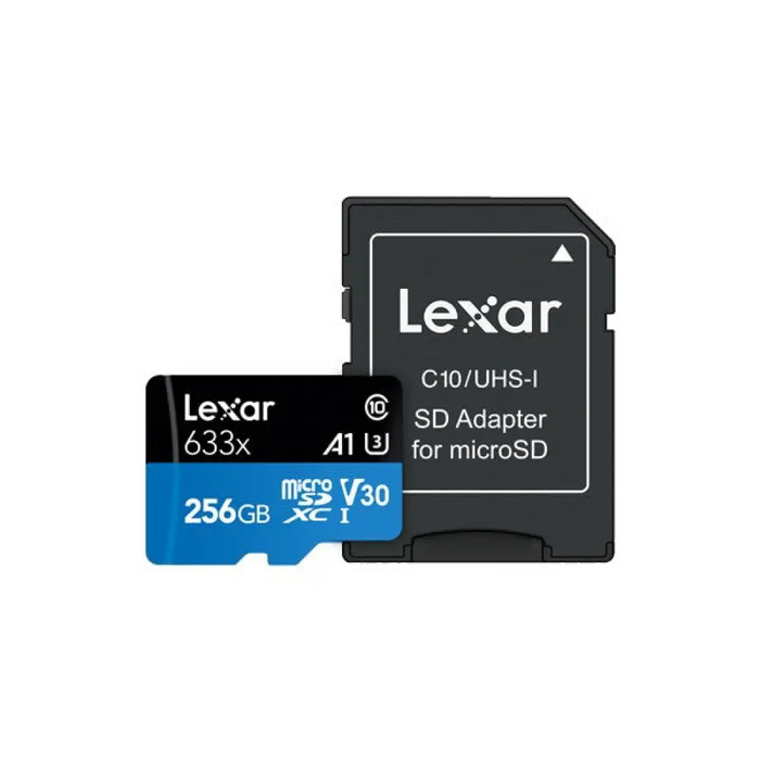 КАРТА ПАМЕТ micro SDXC 256GB Cl10 100/45MB/s A1 V30 U3 LEXAR