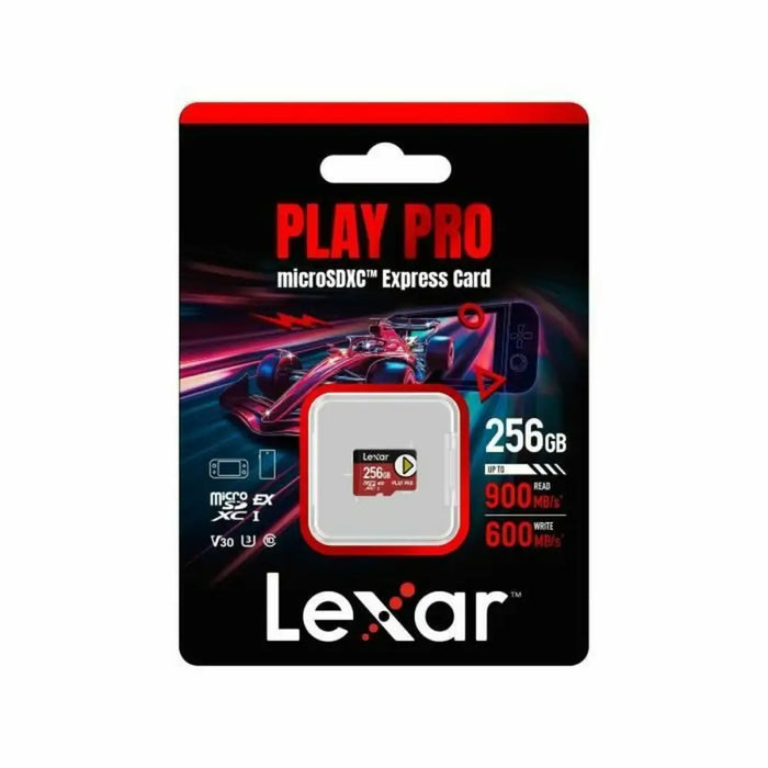 Kарта памет Micro SDXC Lexar LMSXPS0256G-BNNNG Черен Червен