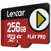 Kарта памет Micro SDXC Lexar LMSXPS0256G-BNNNG Черен Червен