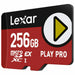 Kарта памет Micro SDXC Lexar LMSXPS0256G-BNNNG Черен Червен