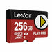 Kарта памет Micro SDXC Lexar LMSXPS0256G-BNNNG Черен Червен