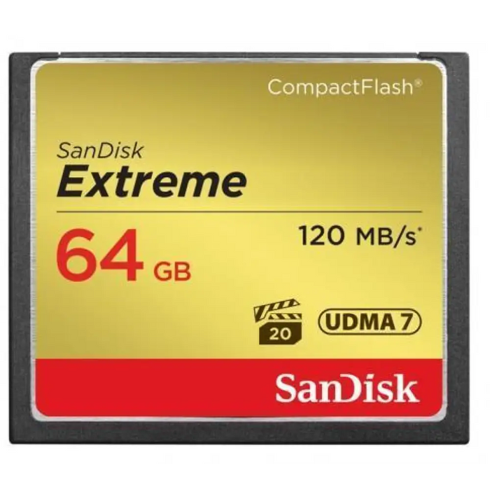 Карта памет SANDISK Extreme® CompactFlash® Memory Card 64Gb