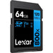 КАРТА ПАМЕТ SDXC 64GB 120/45MB/s UHS-I,V30,U3 LEXAR