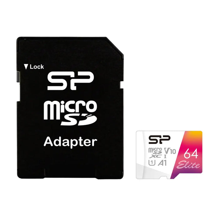 Карта памет Silicon Power Elite Colorful 64GB microSDXC