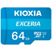 Карта с памет Kioxia Exceria 64 GB MicroSDXC Class 10 UHS-I