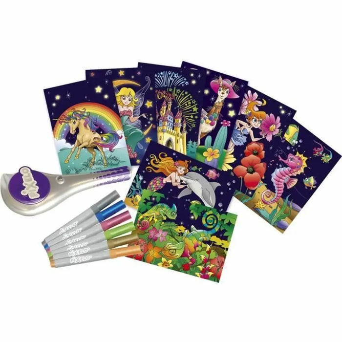 Картини за Оцветяване Lansay Pixelo Coloring game Metal box