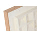 Картина 3D Home ESPRIT Гипс Дървен MDF 60 x 7 x 60 cm