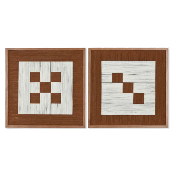 Картина 3D Home ESPRIT Памук Ела 50 x 3 x 50 cm
