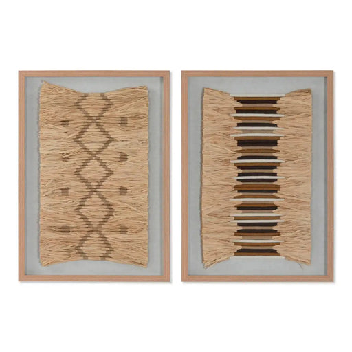 Картина 3D Home ESPRIT Рафия полистирен 50 x 3 x 70 cm 50 x