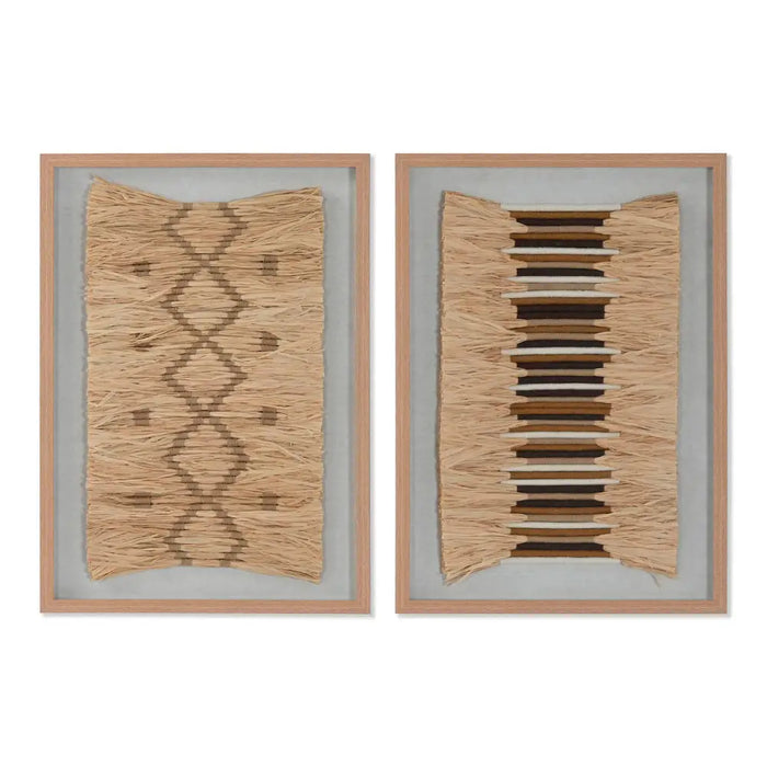 Картина 3D Home ESPRIT Рафия полистирен 50 x 3 x 70 cm 50 x