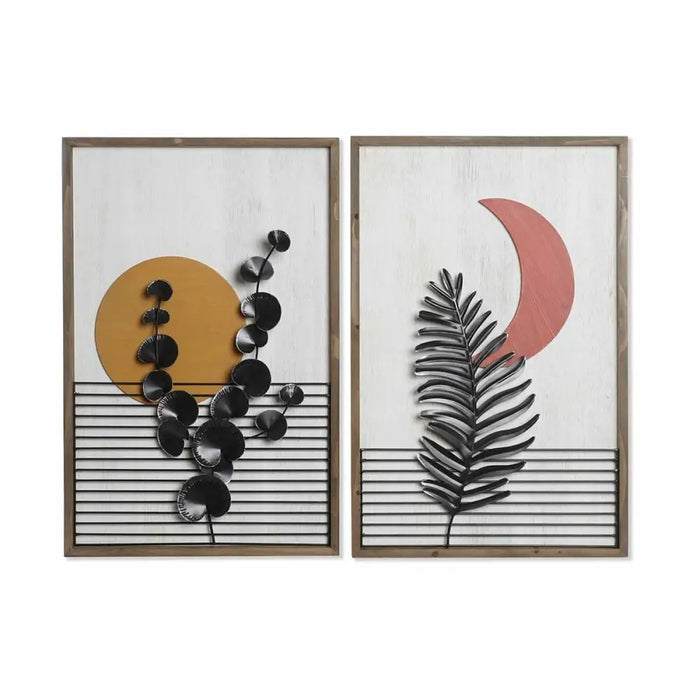 Картина DKD Home Decor 51 x 3 x 76,5 cm луна Скандинавски