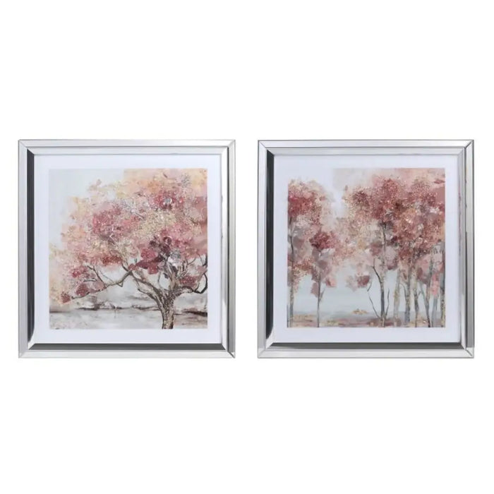 Картина DKD Home Decor 69 x 2,5 x 69 cm Дървета Традиционен