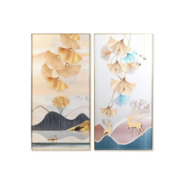 Картина DKD Home Decor Алуминий Дървен MDF 80 x 3 x 160 cm