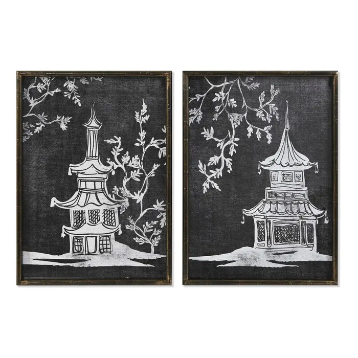 Картина DKD Home Decor Бамбук Кристал 50 x 2,8 x 70 cm