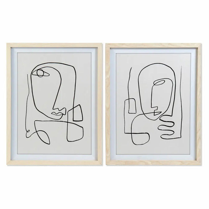 Картина DKD Home Decor Кристал Ела Дървен MDF 55 x 2 x 70 cm