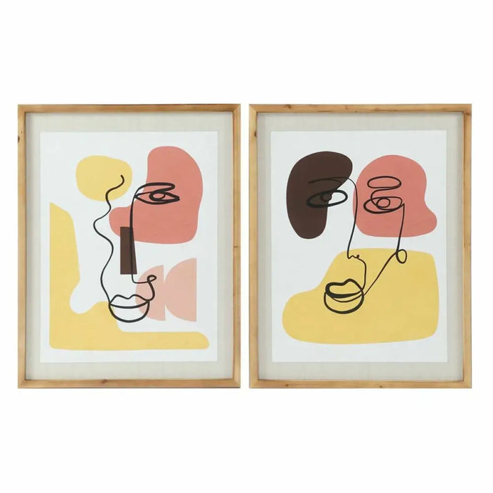 Картина DKD Home Decor Кристал Дървен MDF 55 x 2 x 70 cm
