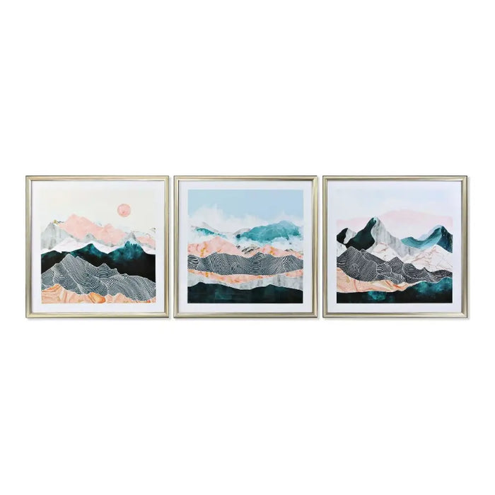 Картина DKD Home Decor Ориенталски Планина 70 x 4 x 70 cm