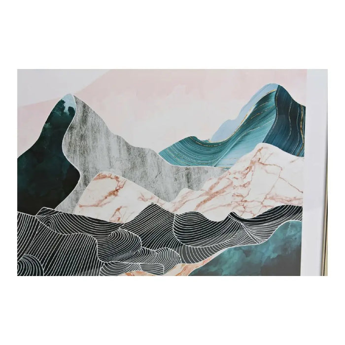 Картина DKD Home Decor Ориенталски Планина 70 x 4 x 70 cm