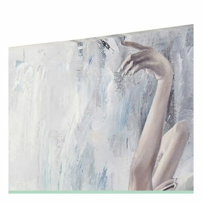 Картина DKD Home Decor Пластно Сив Син Дървен Бял (100 x 3