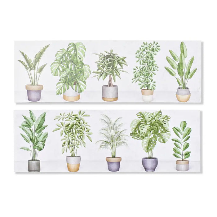 Картина DKD Home Decor Растение (90 x 2,3 x 30 cm) (90 x