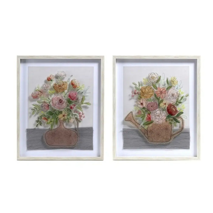 Картина DKD Home Decor Ваза (53 x 3 x 63 cm) (2 броя)