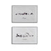 Картина Gift Decor 77561 77561 Бял Черен ПДЧ Град 81,5 x 3