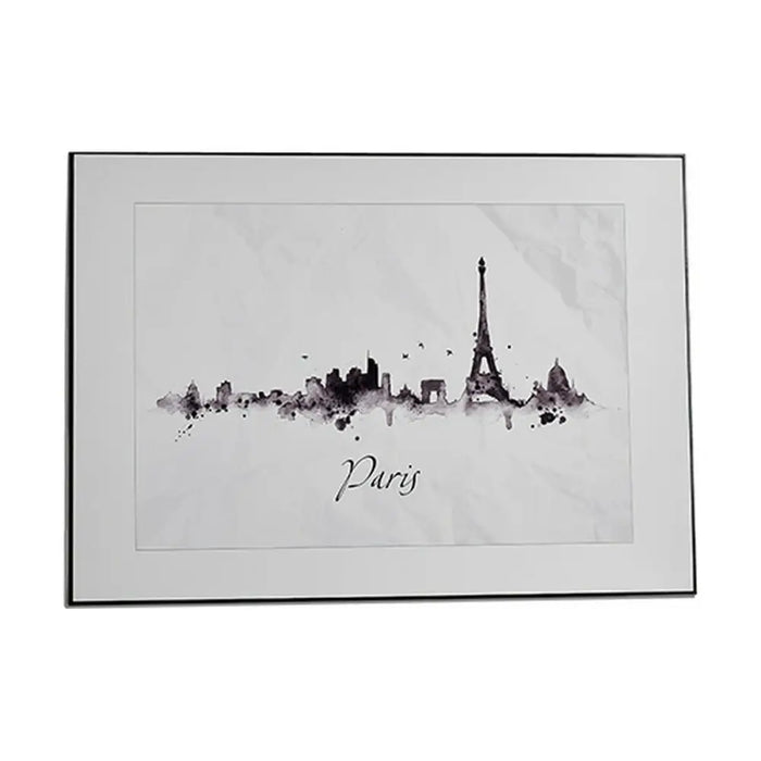 Картина Gift Decor 77561 77561 Бял Черен ПДЧ Град 81,5 x 3