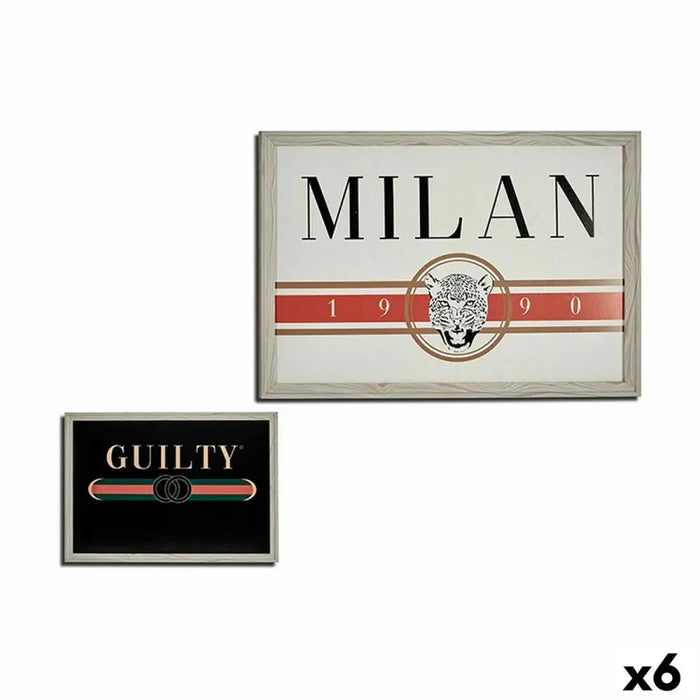Картина Gift Decor 94969 GUILTY MILAN Сметана ПДЧ 46 x 2 x