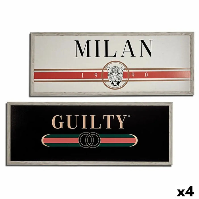 Картина Gift Decor 94970 GUILTY MILAN Бял Черен Бежов
