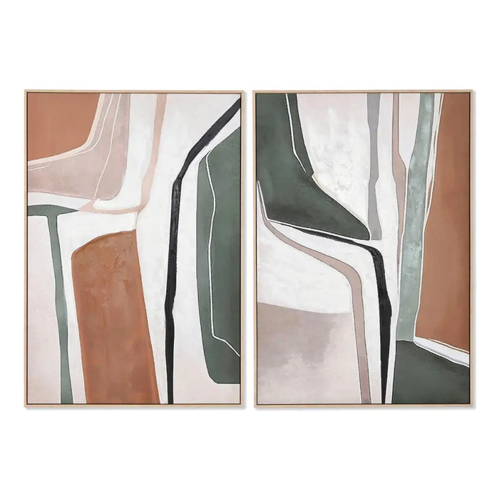Картина Home ESPRIT Абстрактен Град 83 x 4,5 x 123 cm (2