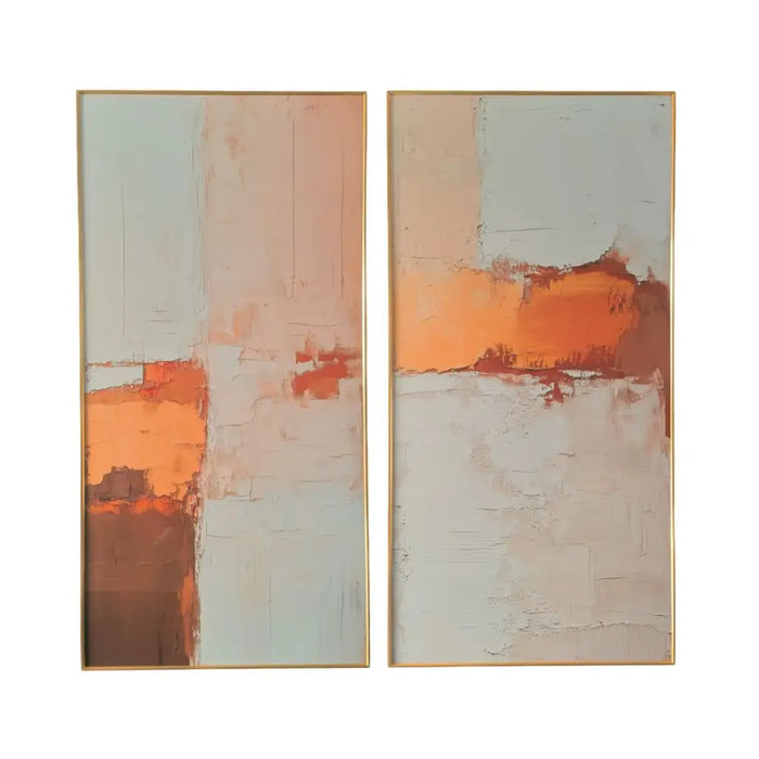 Картина Home ESPRIT Алуминий Дървен MDF 80 x 3,5 x 160 cm