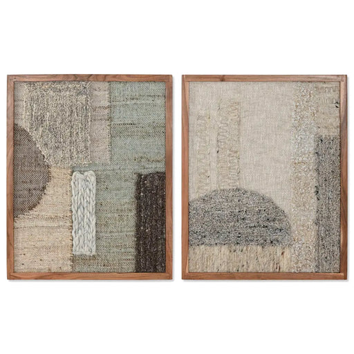 Картина Home ESPRIT Бежов Сив Абстрактен Град 60 x 3 x 75