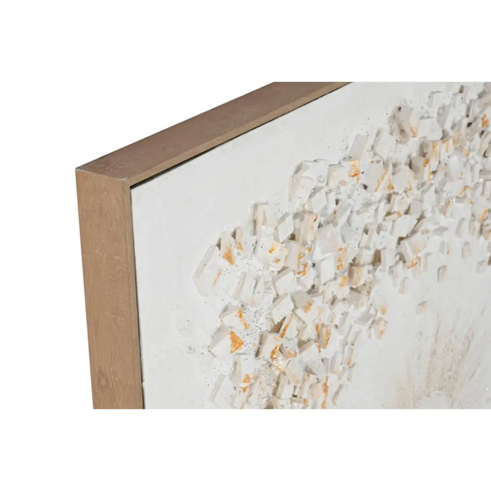 Картина Home ESPRIT Бял Кръгове 102 x 4,5 x 102 cm (2 броя)