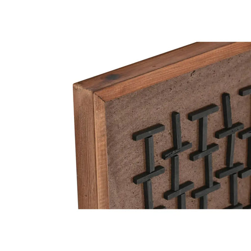Картина Home ESPRIT Бор Рециклирано дърво 44 x 8 x 44 cm